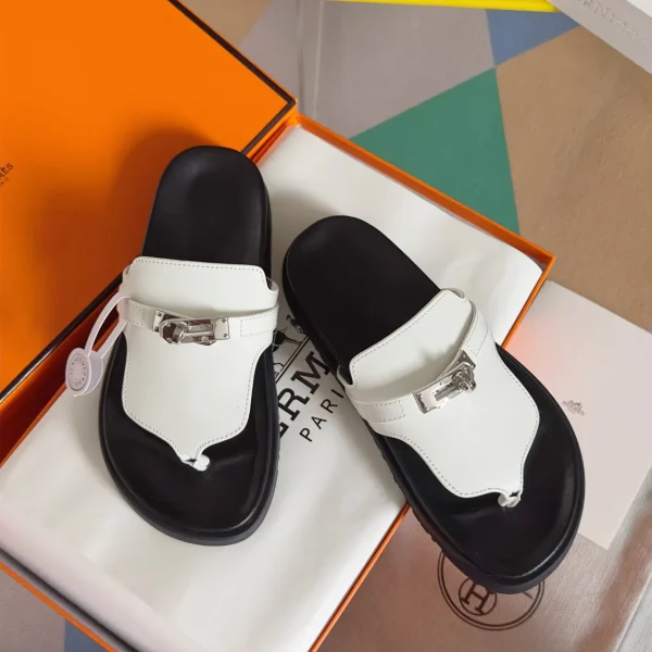 Hermes Chypre Series Suede Sandals image 1
