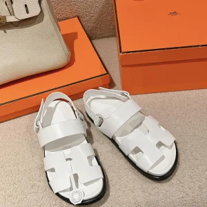 Calfskin Techwear Sandals with Ergonomic Rubber Sole and Adjustable Straps image 1