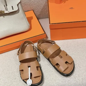 Calfskin Tech-Wear Sandals with Ergonomic Rubber Sole image 1