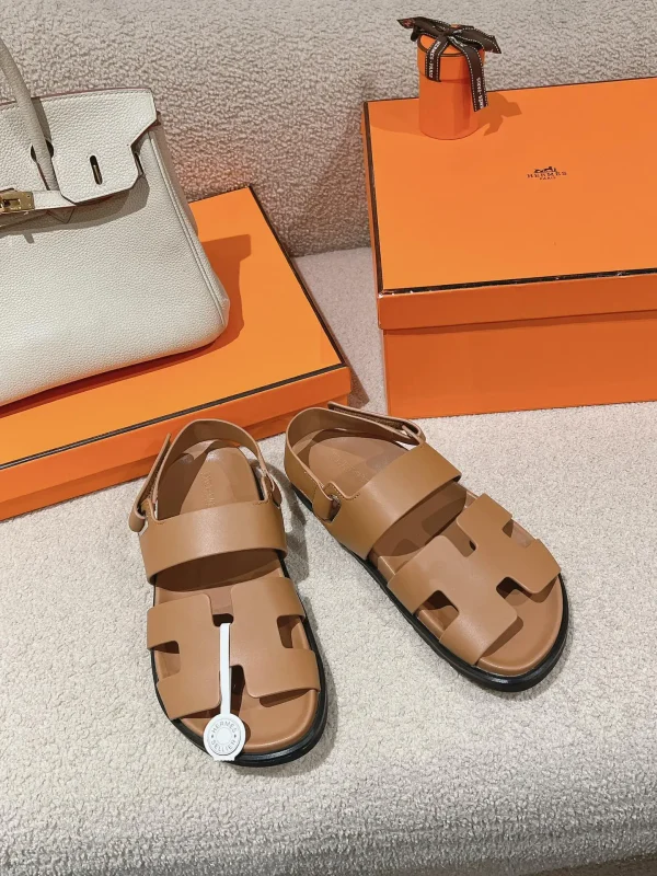 Calfskin Tech-Wear Sandals with Ergonomic Rubber Sole image 1