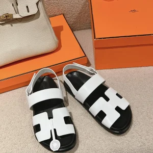 Calfskin Techwear Sandals with Ergonomic Rubber Sole and Adjustable Straps image 1