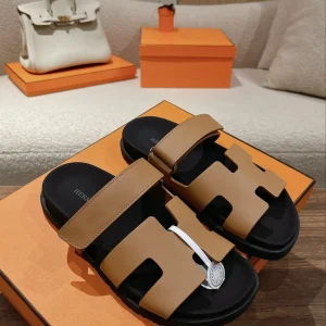 Hermes Unisex Slip-On Sandals image 1