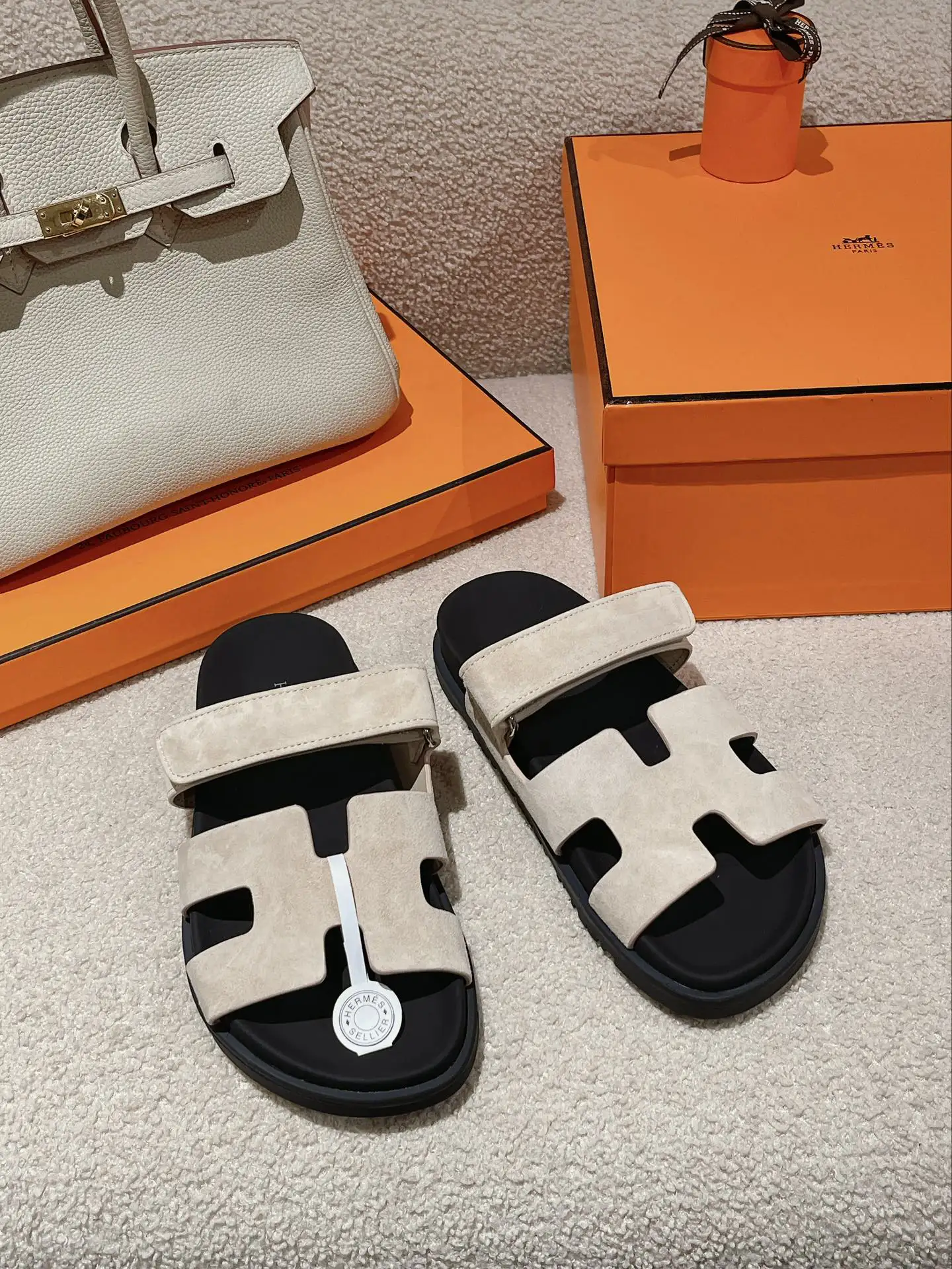 Hermes Couple Slip-On Sandals Chip Sensor Version image 1