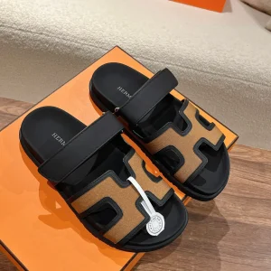 Hermes Couple Slip-On Sandals with Chip Sensor image 1