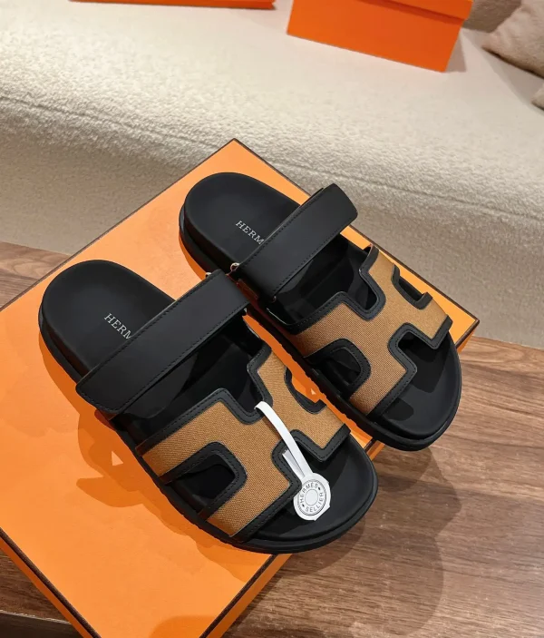 Hermes Couple Slip-On Sandals with Chip Sensor image 1