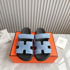 Spring Summer Couples Uncle Shoes Pig Nose Thong Sandals image 1