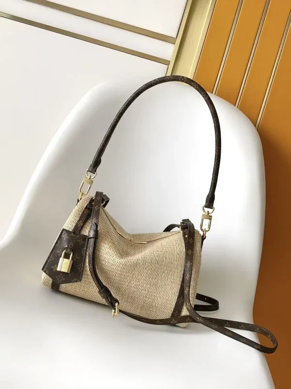 Louis Vuitton Woven Body Monogram Trim Shoulder Bag image 1