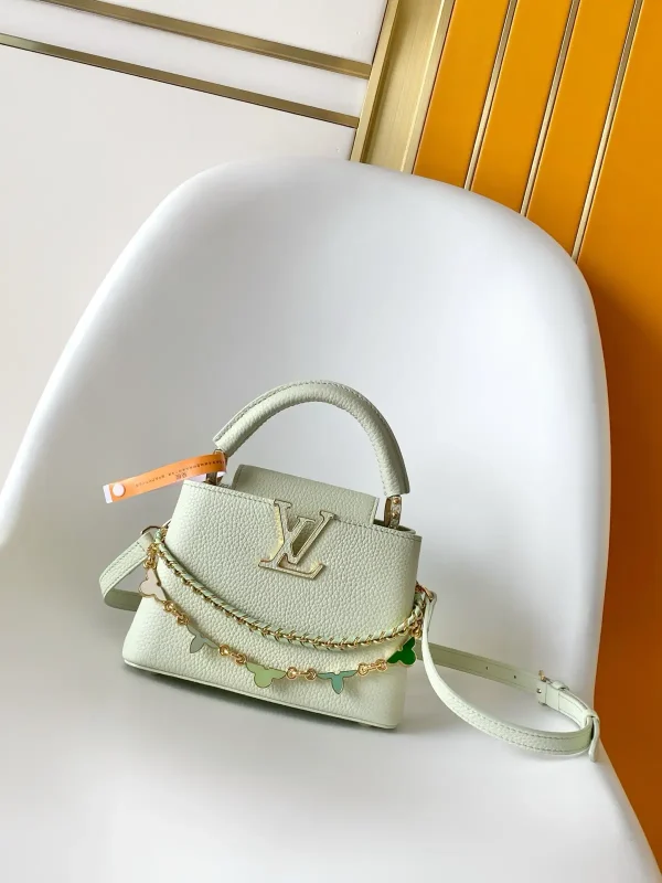 Louis Vuitton Capucines BB Top Handle Bag with Flower Chain Detail image 1