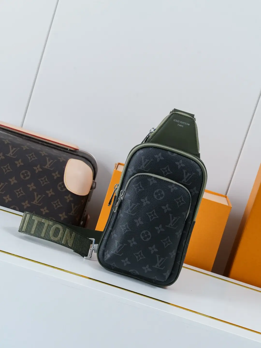 Louis Vuitton Monogram Eclipse Canvas Avenue Sling Bag image 1