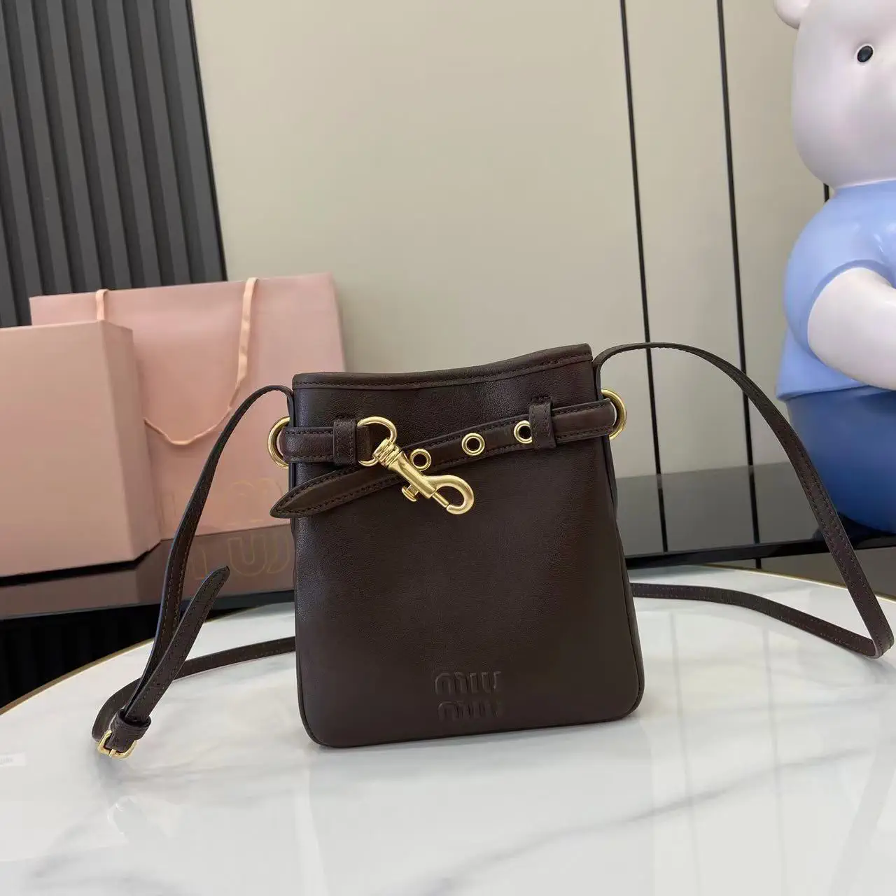 Miu Miu Mini Nappa Leather Crossbody Bag image 1