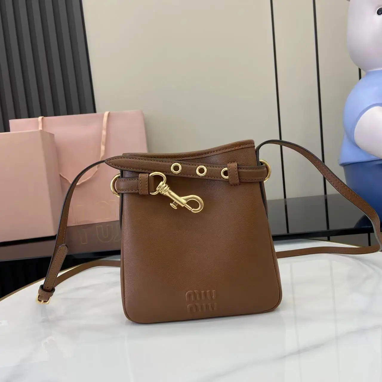 Miu Miu Mini Nappa Leather Crossbody Bag image 1