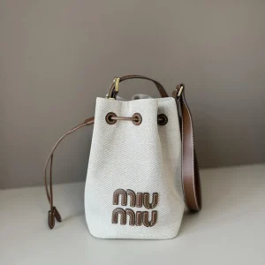 Miu Miu Canvas Bucket Bag image 1