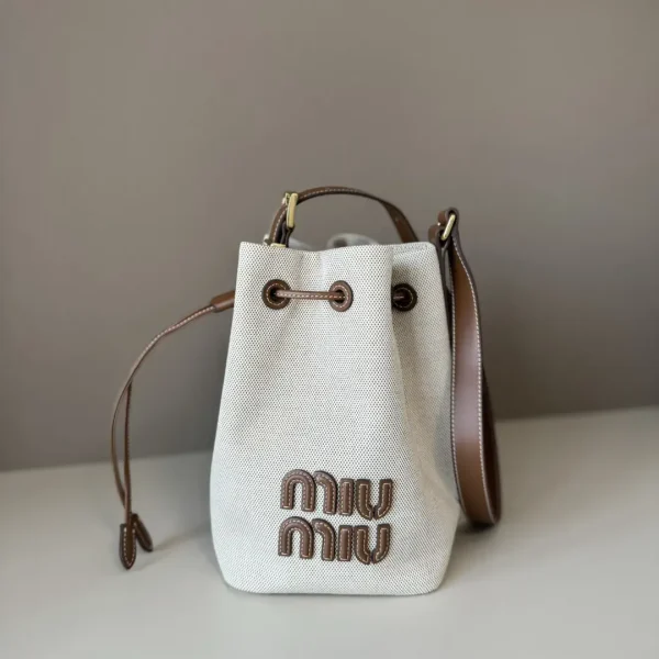 Miu Miu Canvas Bucket Bag image 1