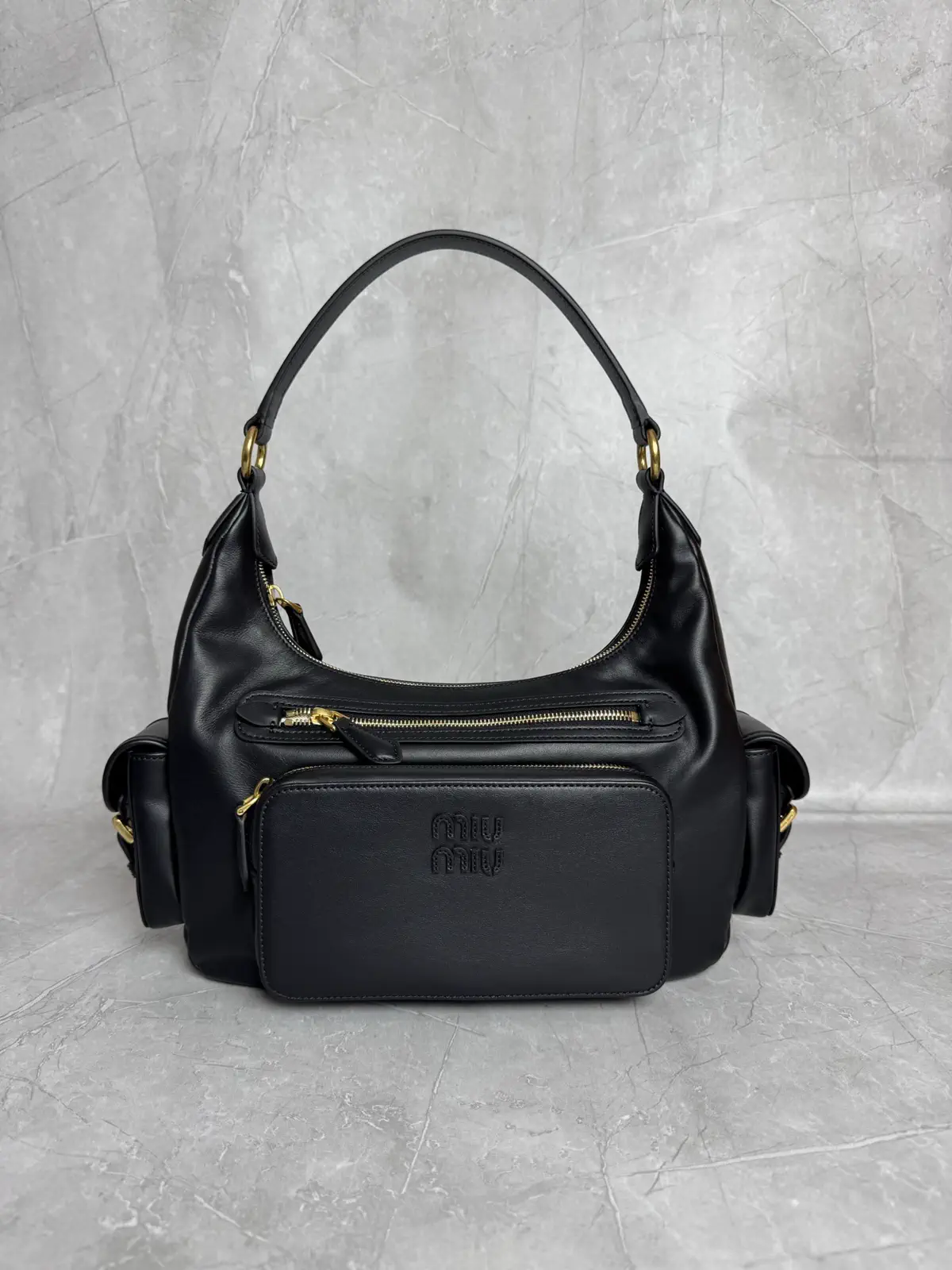 Miu Miu Black Pocket Shoulder Bag image 1