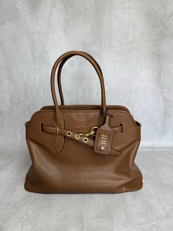 Miu Miu Brown Top Handle Bag image 1