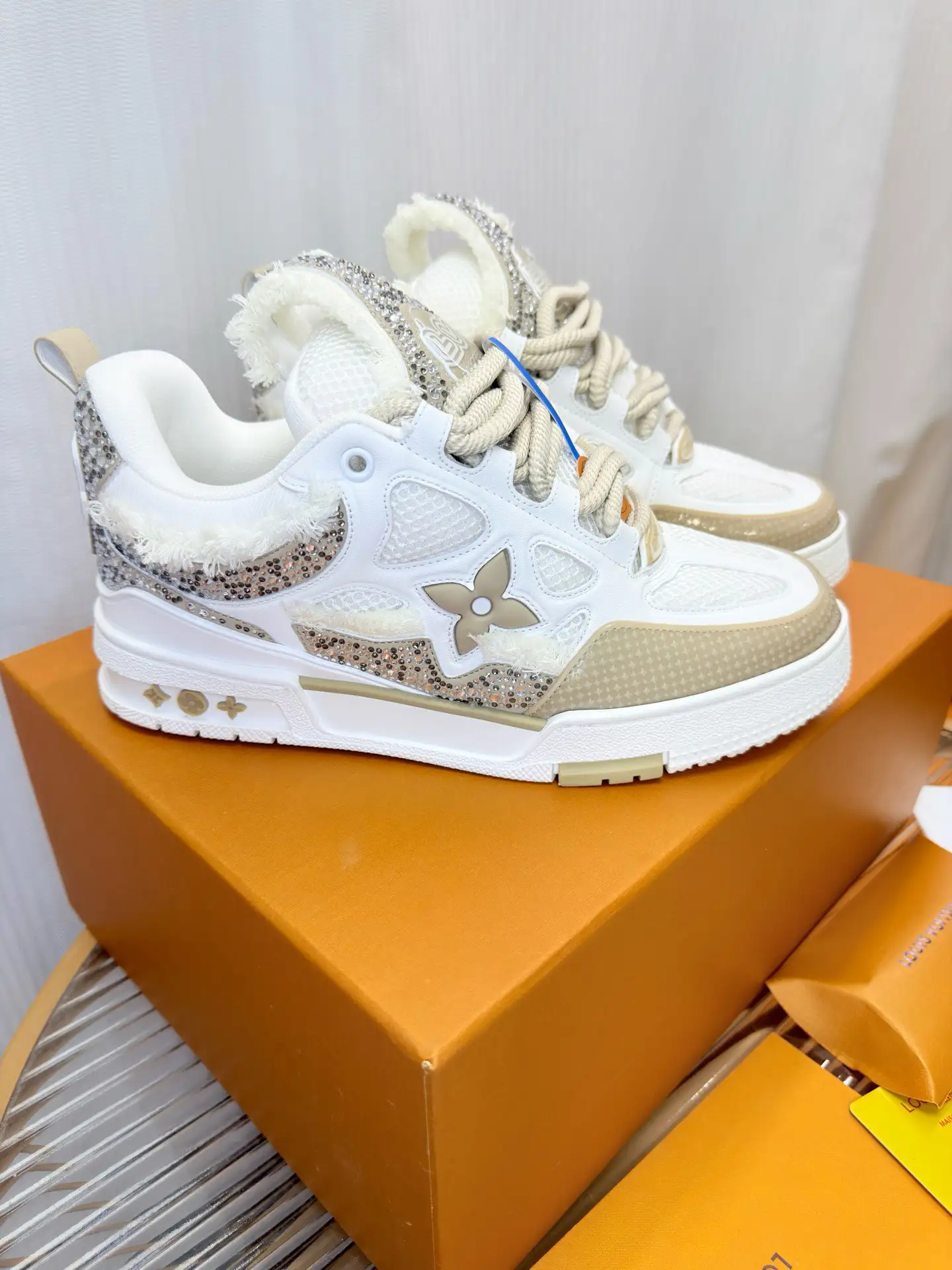 2026 LV Trainer Crystal Monogram Sneaker image 1
