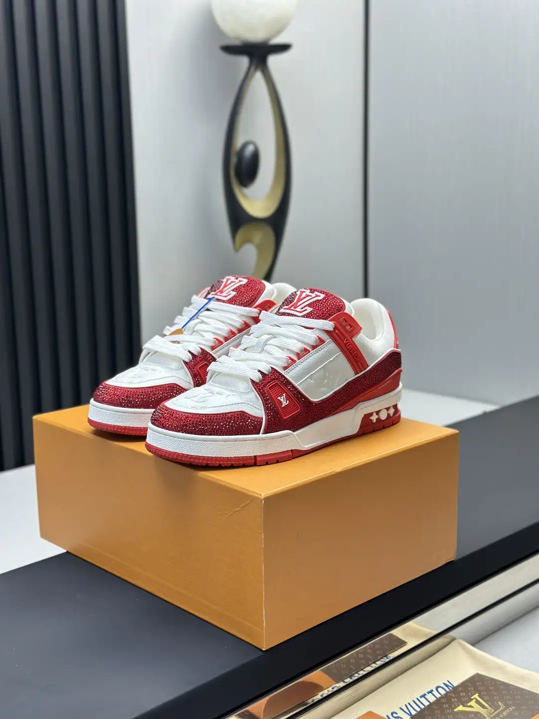 Louis Vuitton Rhinestone Runway Sneakers image 1