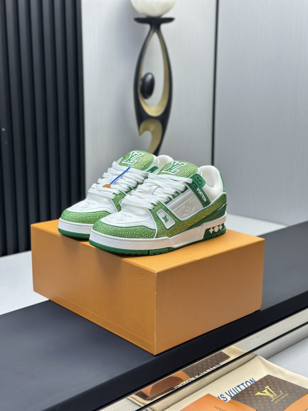 Louis Vuitton Rhinestone Crystal Runway Sneakers image 1
