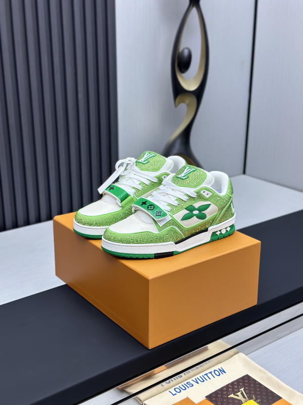 LV Louis Vuitton Diamond Velcro Shoes image 1