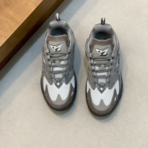 Louis Vuitton Discovery Lace-Up Suede Mesh Men's Sneakers image 1