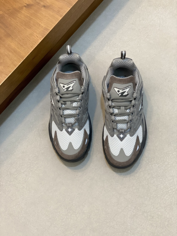Louis Vuitton Discovery Lace-Up Suede Mesh Men's Sneakers image 1