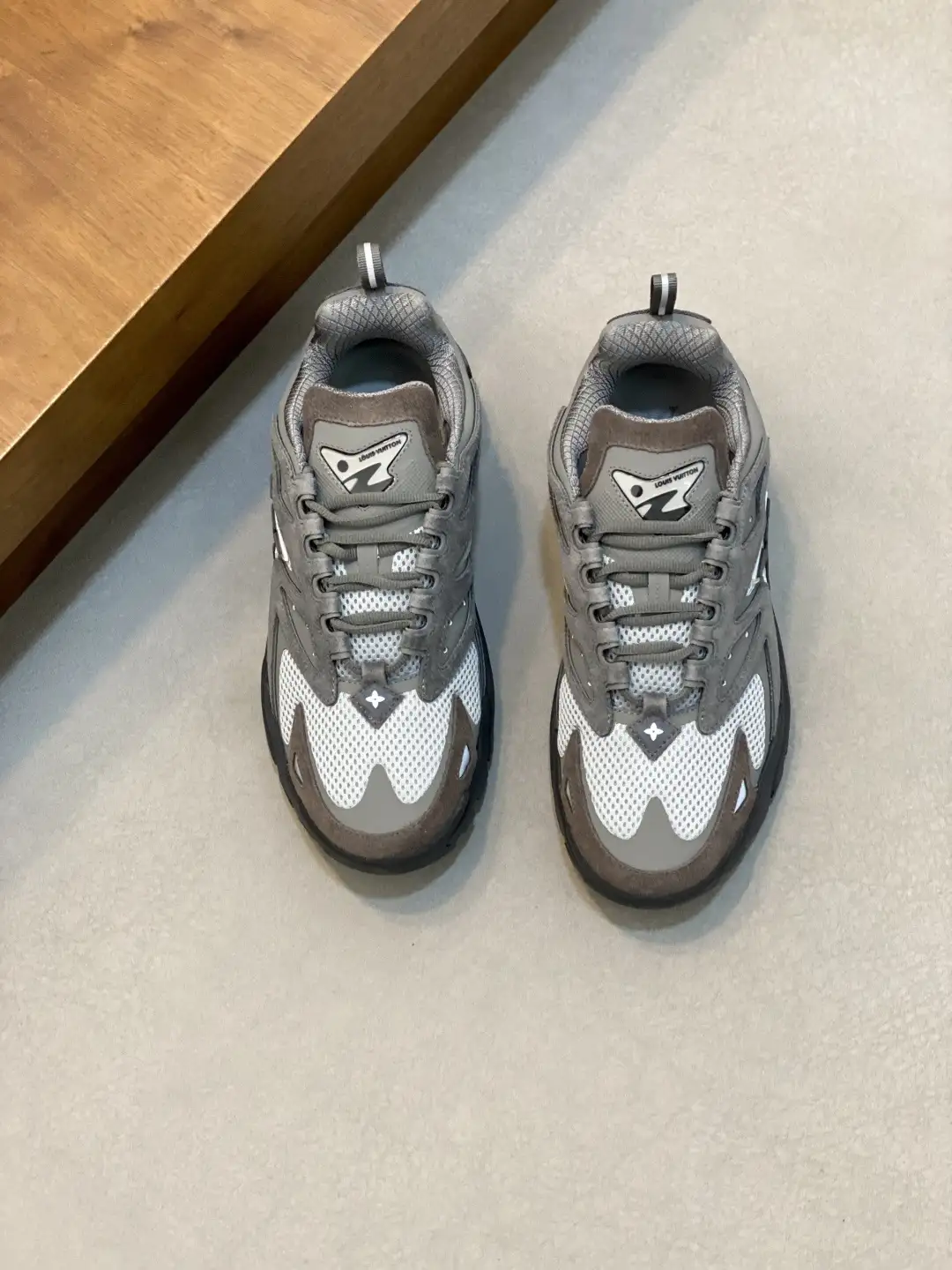 Louis Vuitton Discovery Lace-Up Suede Mesh Men's Sneakers image 1