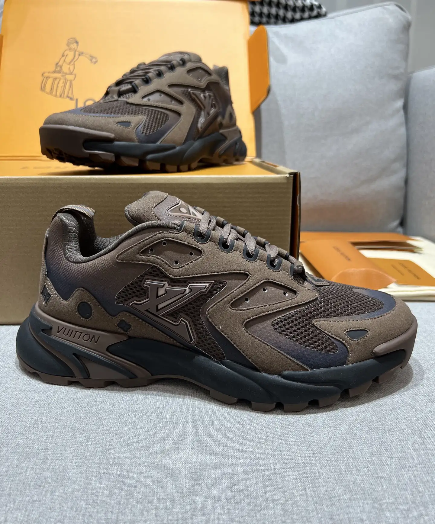 L.V. Discovery Lace-Up Men's Sneakers image 1