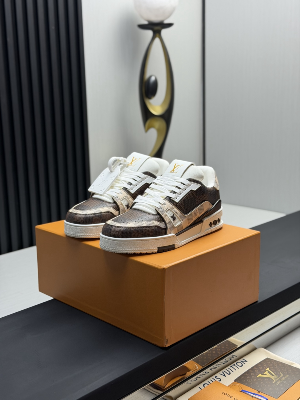 Louis Vuitton Classic Runway Style Leather Sneakers image 1