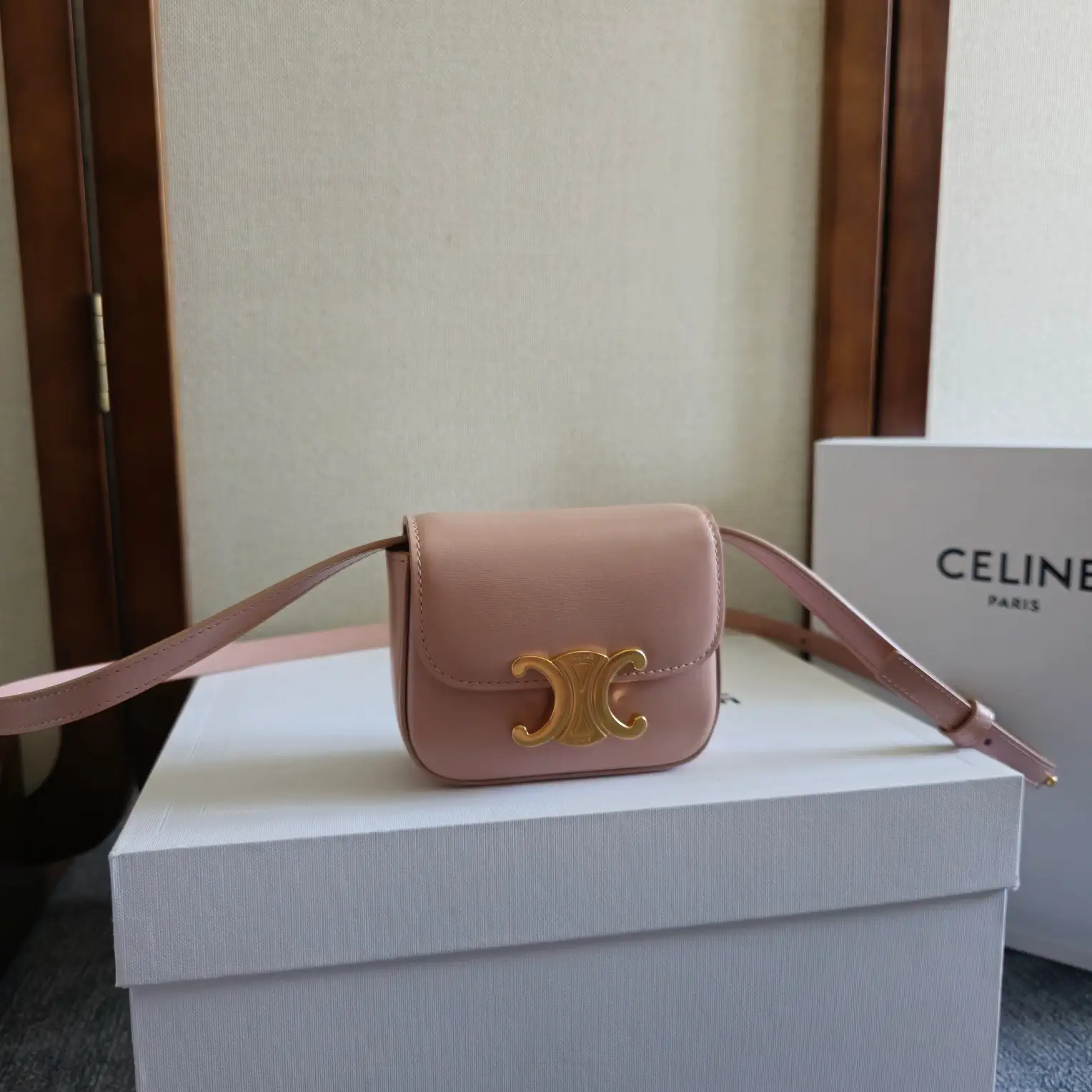 CELINE Mini Crossbody Bag with Triomphe Clasp image 1