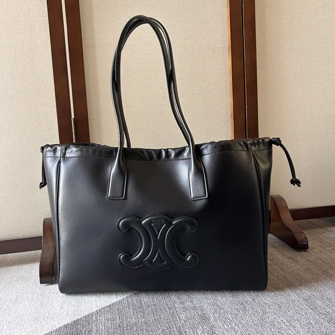 CELINE Cabas Triomphe Drawstring Tote Bag image 1