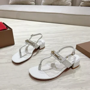 Women's Thong Block Heel Sandals image 1