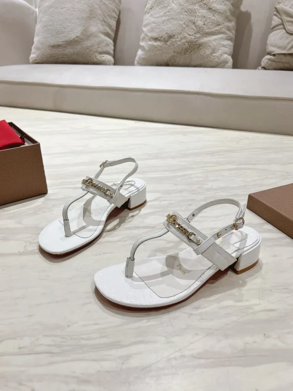 Women's Thong Block Heel Sandals image 1