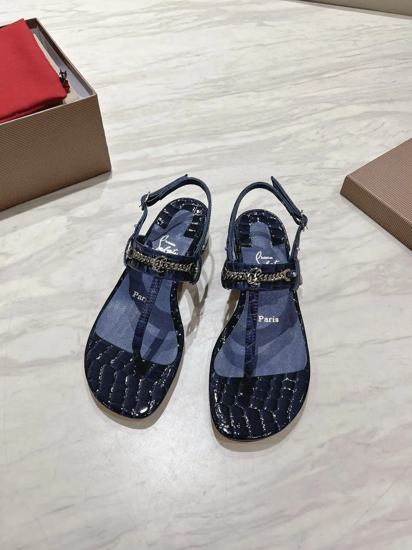 Women's Thong Low Heel Sandals image 1