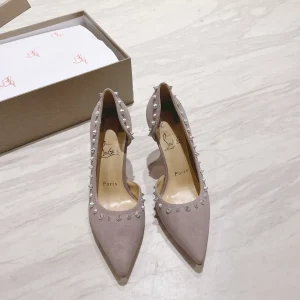 Spiked Pointed Toe High Heel Pumps image 1