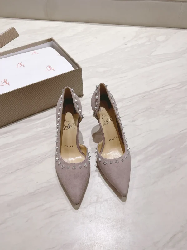 Spiked Pointed Toe High Heel Pumps image 1