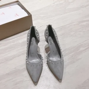 Christian Louboutin Angalina Spiked Pointed Toe High Heel Pumps image 1