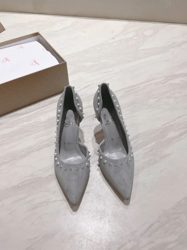 Christian Louboutin Angalina Spiked Pointed Toe High Heel Pumps image 1