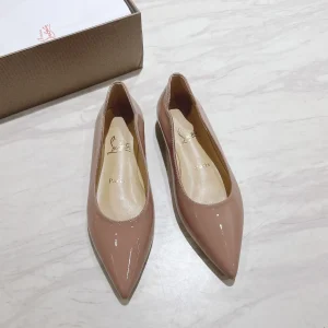 Patent Leather Pointed Toe Flat Shoes image 1