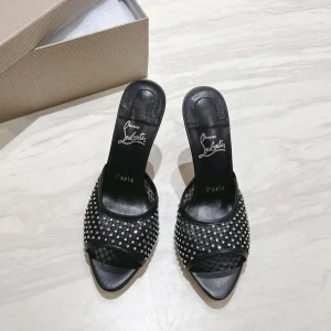 Apostropha Mesh Strass High Heel Mules image 1