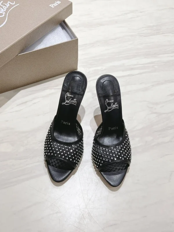 Apostropha Mesh Strass High Heel Mules image 1