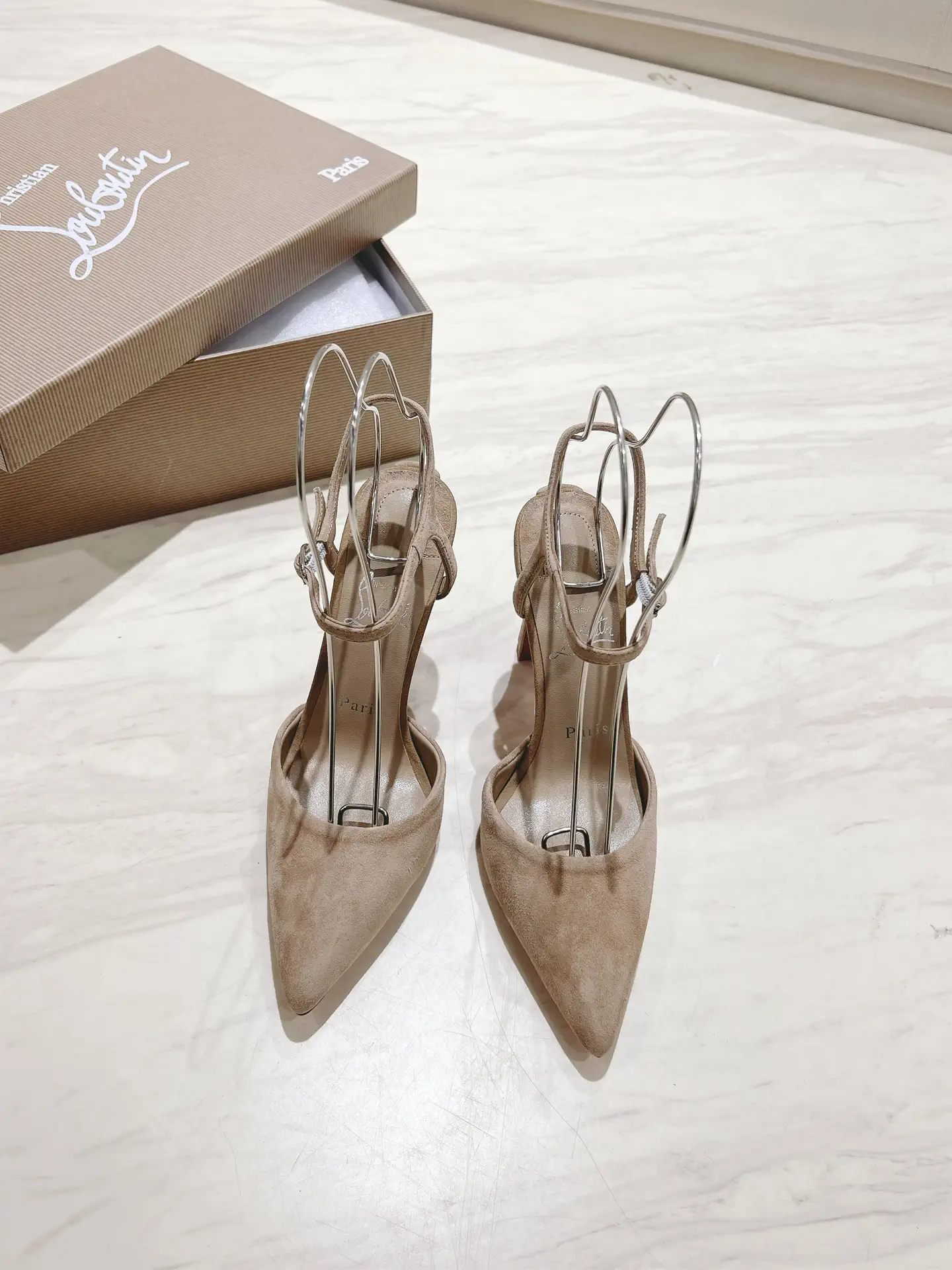 Condora Pump Pointed Toe Ankle Strap High Heel Sandals image 1