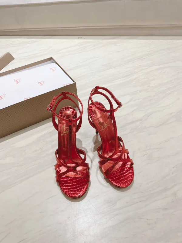Women's Cross Strap High Heel Sandals image 1