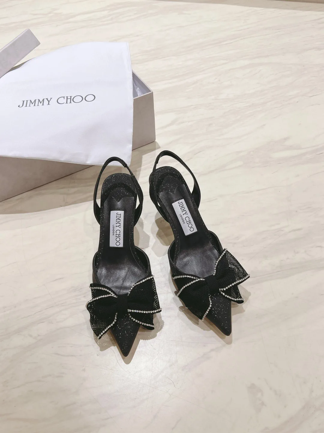 Women's Bow Decor Slingback High Heel Sandals image 1