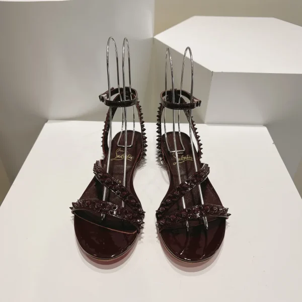 Spiked Strap Flat Sandals image 1