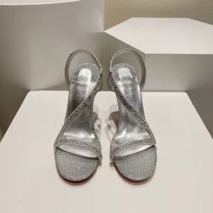 Women's Rhinestone Stiletto Heel Sandals image 1