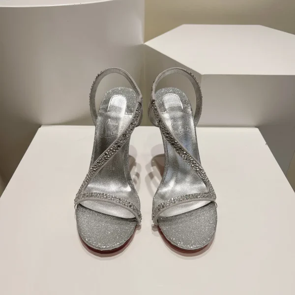 Women's Rhinestone Stiletto Heel Sandals image 1