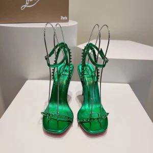 Studded Ankle Strap High Heel Sandals image 1