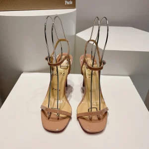 Christian Louboutin Patent Leather High Heel Sandals image 1