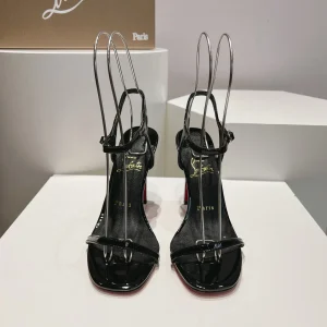Banana Heel Leather Sandals image 1