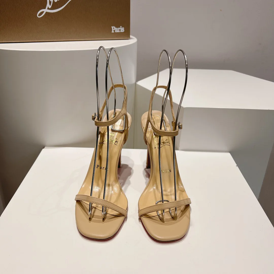 Banana Heel Leather Sandals image 1